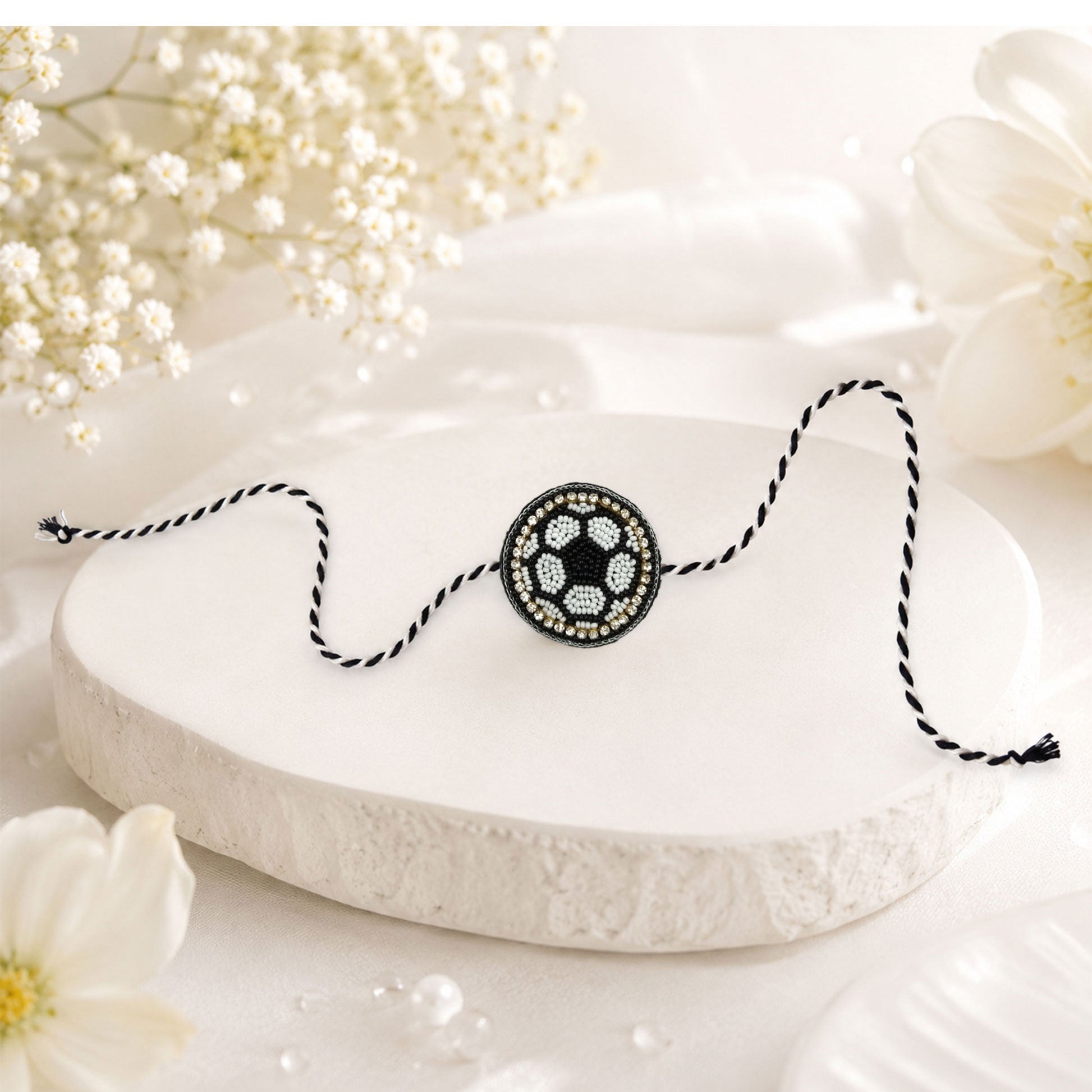 Lightweight designer rakhi for brother festive gifting