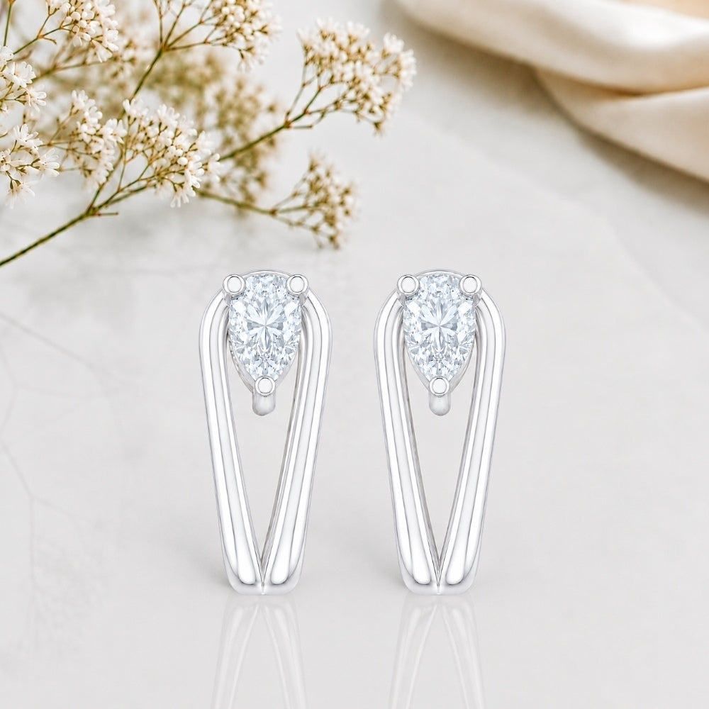 MAIRA Elara Pear Drop 925 Sterling Silver Earrings