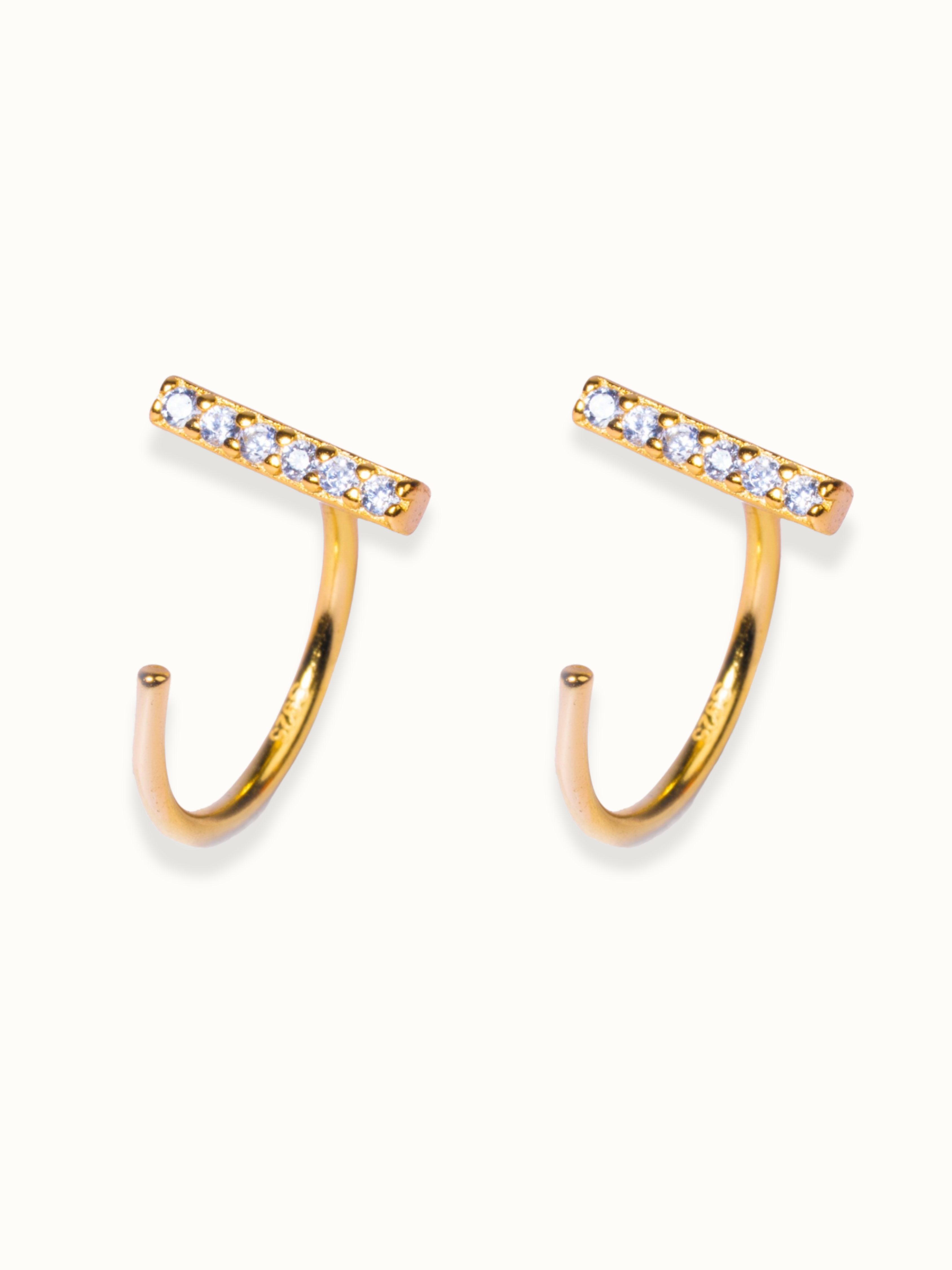 925 sterling silver stone hoop earrings �? poke-free hypoallergenic hoops, anti-tarnish and waterproof. Sleep-safe for kids and gentle for sensitive ears.