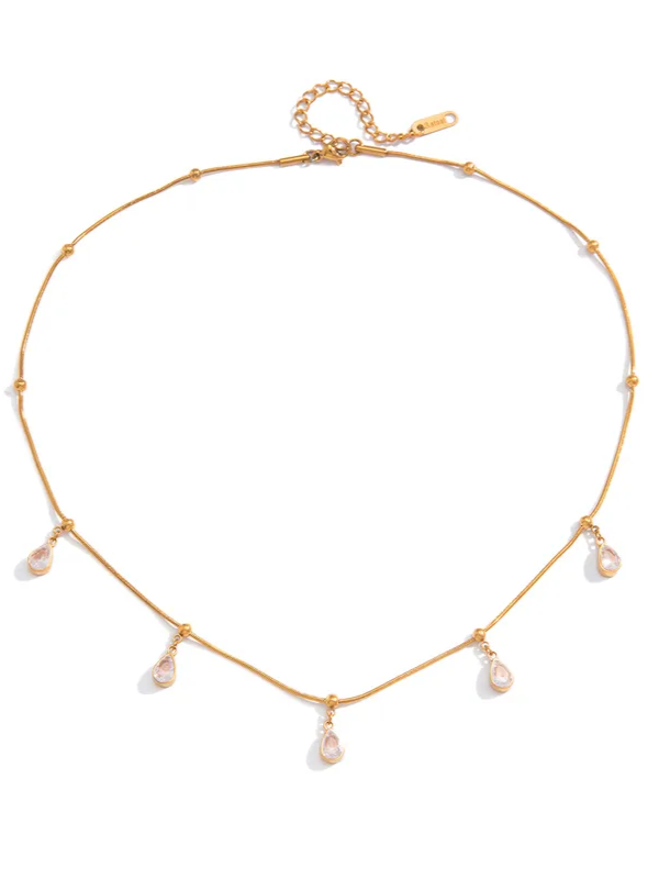 18k gold-plated layered gold pendant necklace �? elegant layered pendant, anti-tarnish and waterproof for evening, festive and gifting.