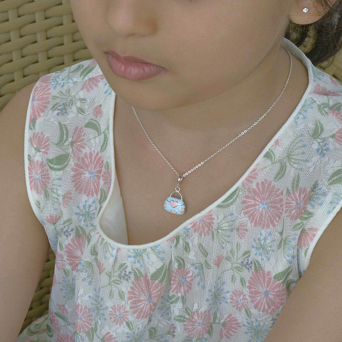 Adorable Handbag Charm Pendant - 925 Silver Jewelry - Luxevogue