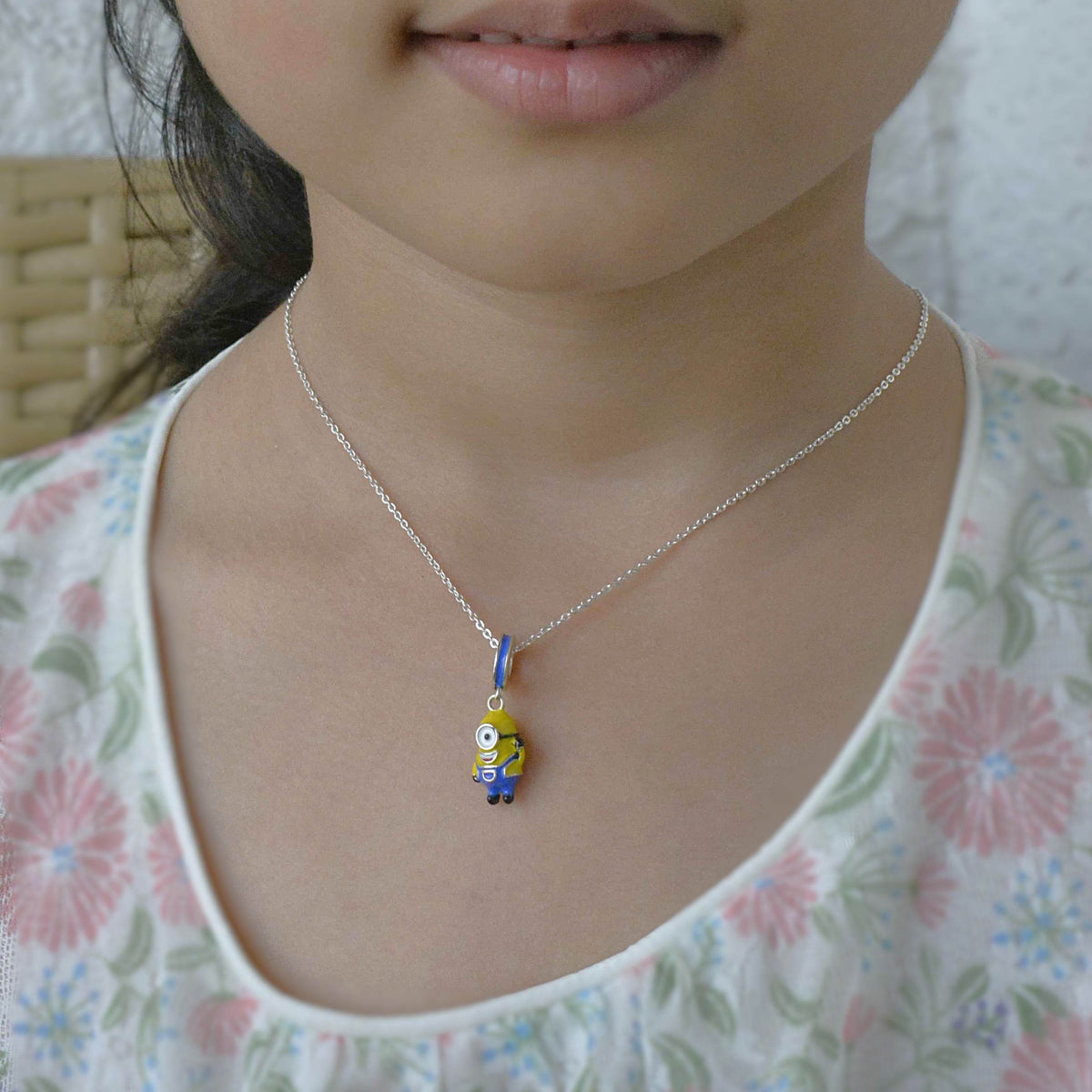 Minion Charm Pendant - 925 Silver Jewelry - Luxevogue