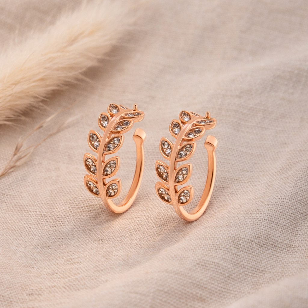 Rose Gold Adjustable CZ Toe Rings – Elegant and Stylish Design