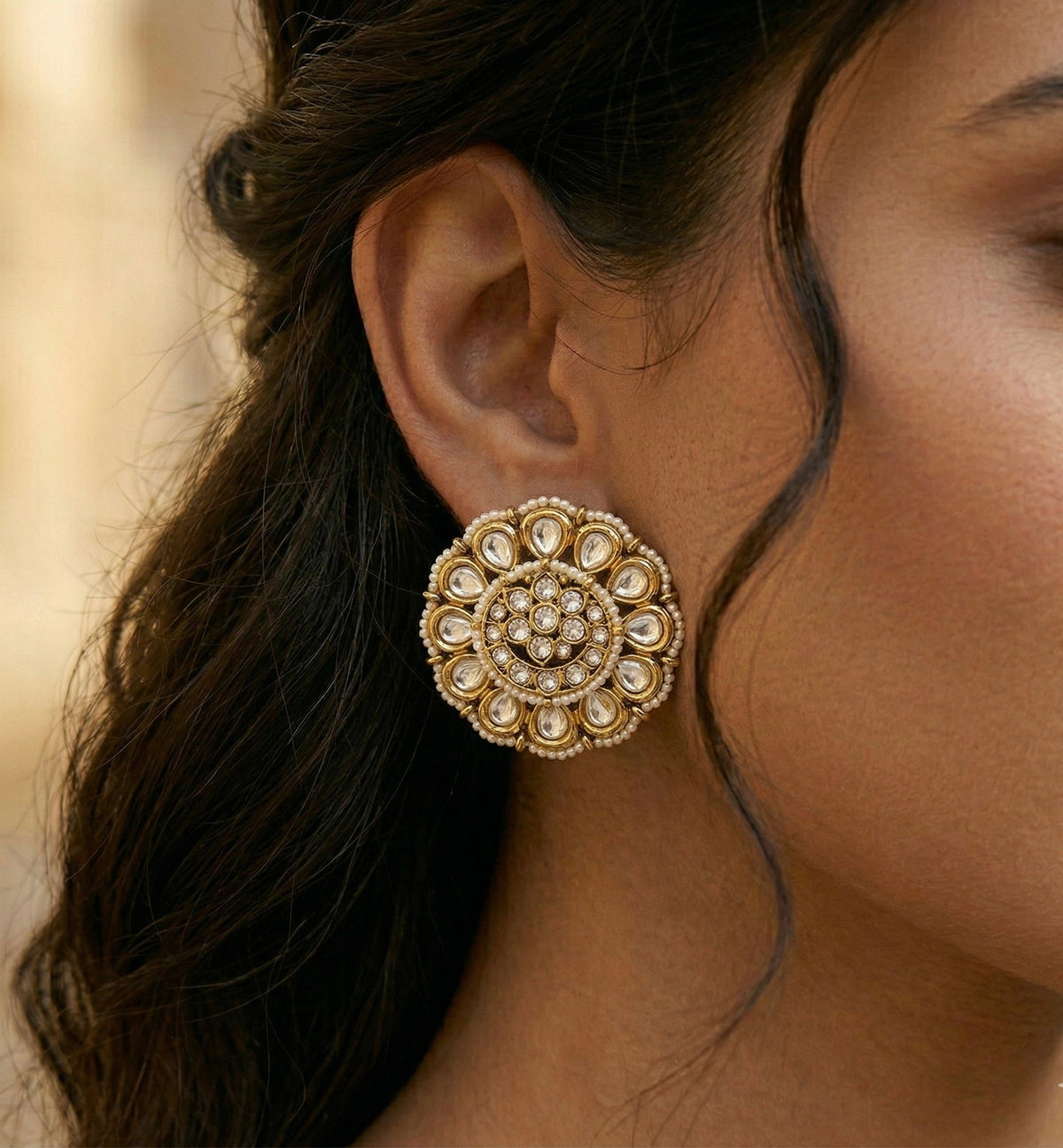 Neera Pearl Bloom Studs