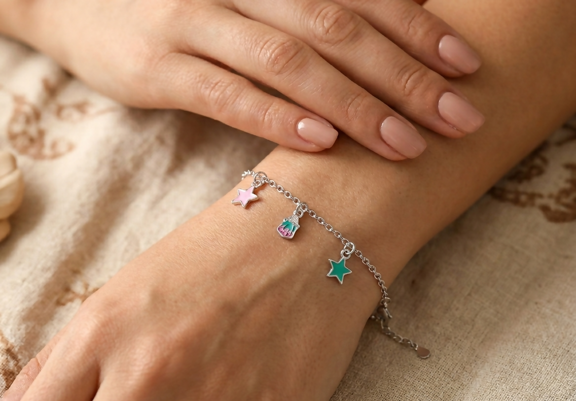 92.5 Star Charms Bracelet