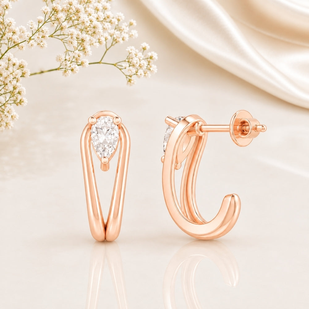 MAIRA Elara Pear Drop 925 Sterling Silver Earrings