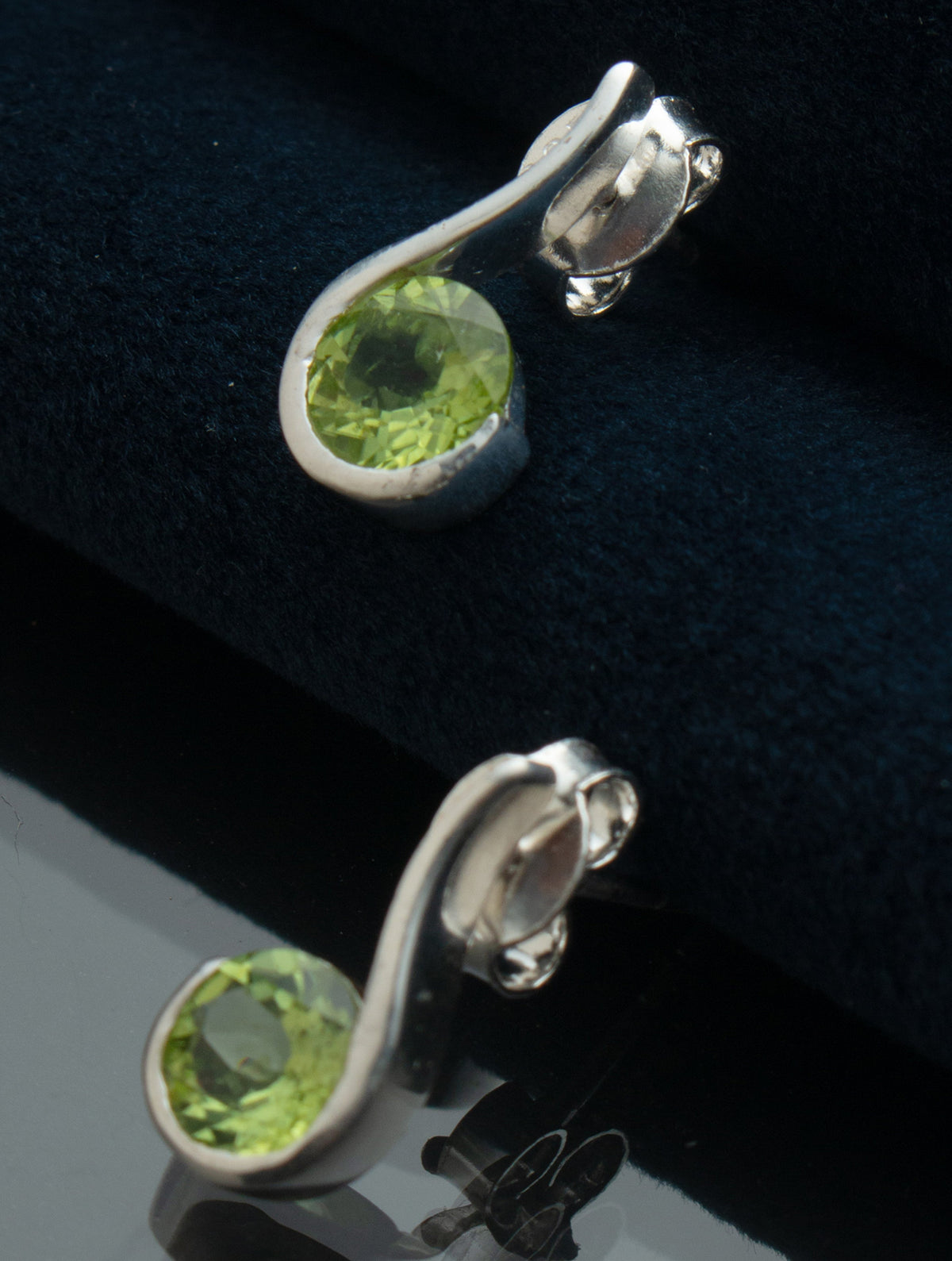 925 Sterling Silver Peridot Earrings for Women Handmade Gemstone Jewelry Elegant Party Wear Gift