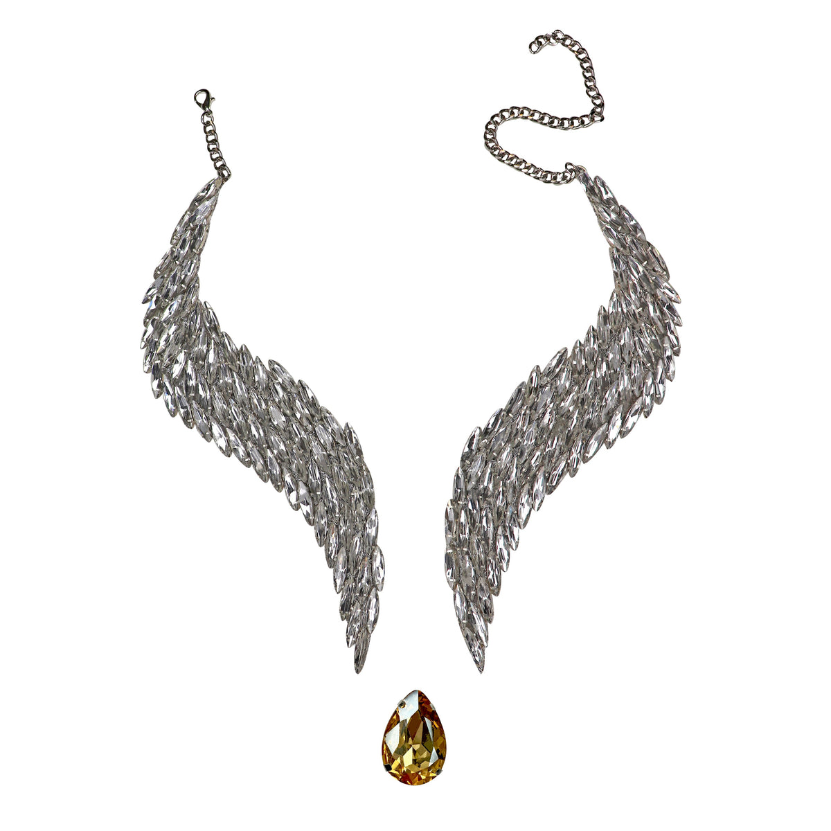 Celestial Flight: The Floating Pendant in Gold