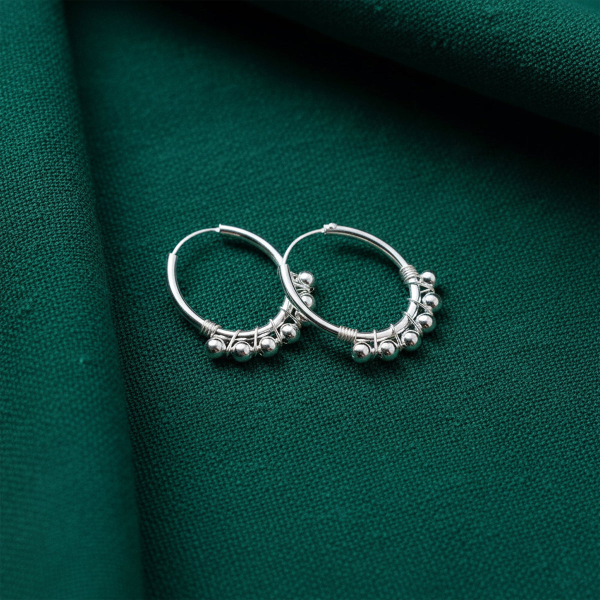 925 Sterling Silver Hoop Earrings for Women | Handmade Minimalist Silver Jewelry | Daily Wear & Party Look | Size 2.2x1.8 cm