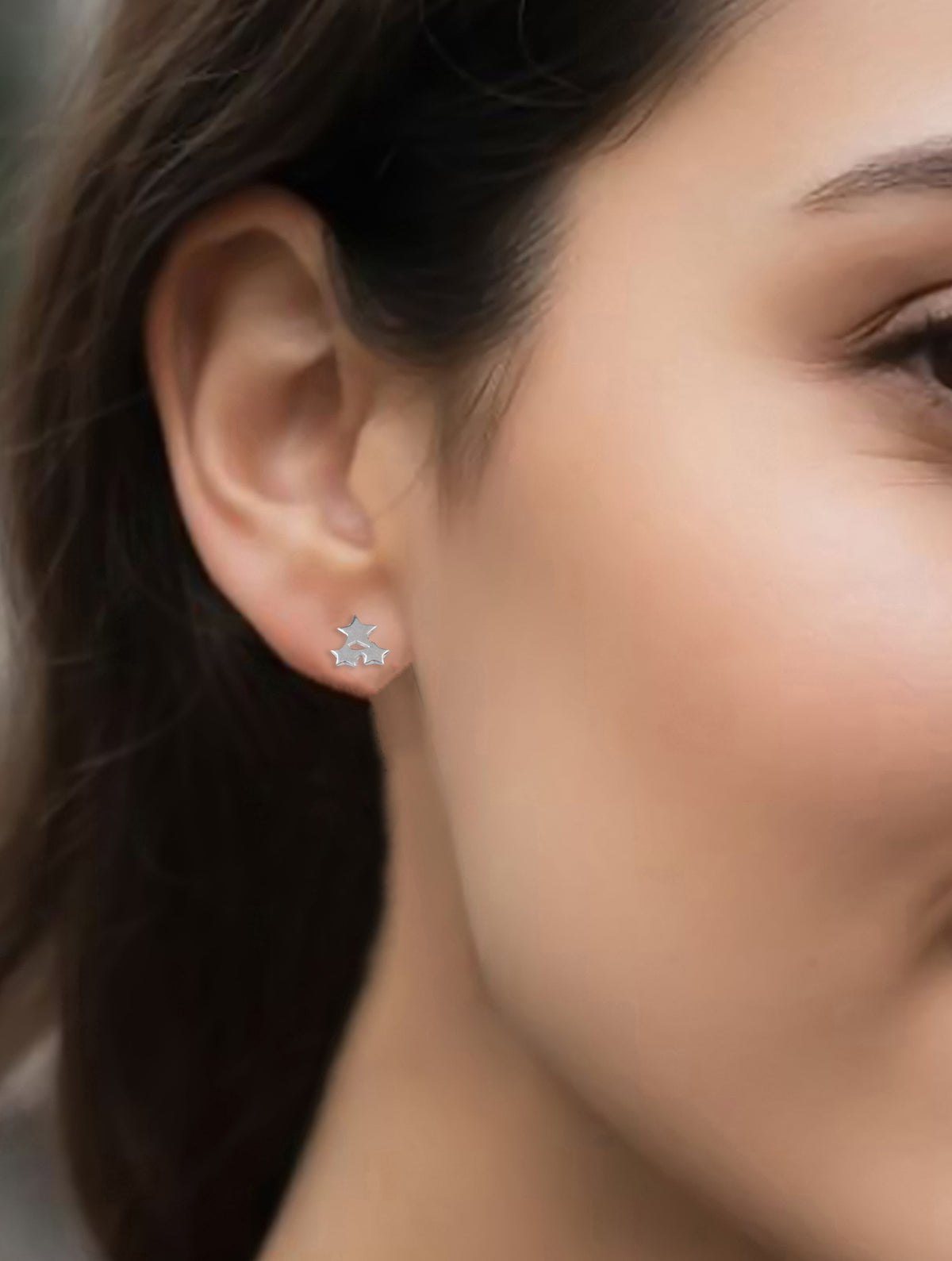 925 Sterling Silver Eartops for Women Minimalist Stud Earrings Everyday Jewellery Gift