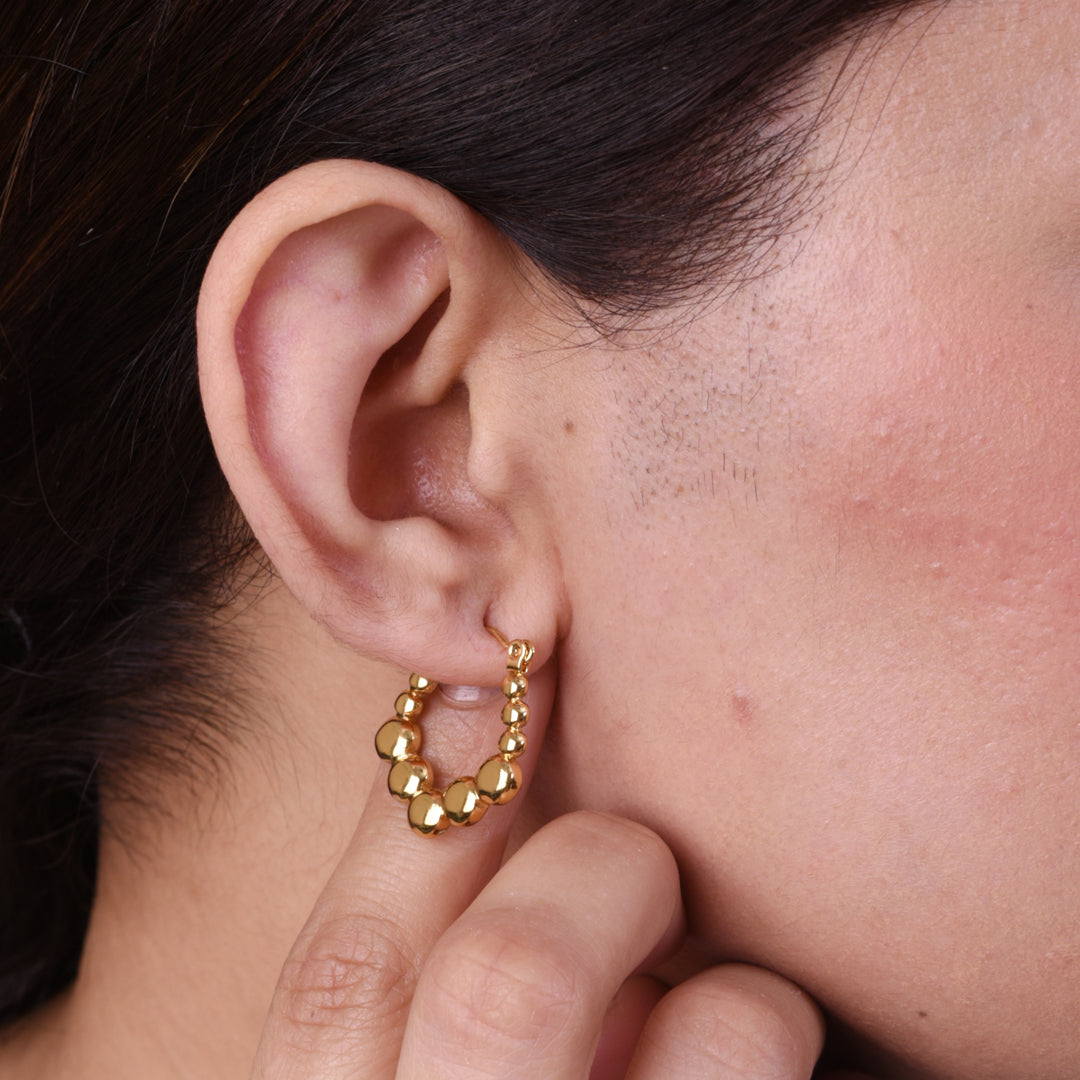 Evara Bead Hoops