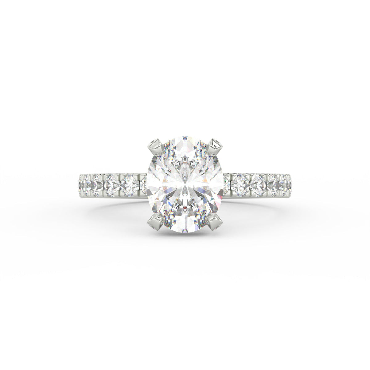 3.18Ct Oval Cut Moissanite Halo Engagement Ring 14K Yellow Gold Plated