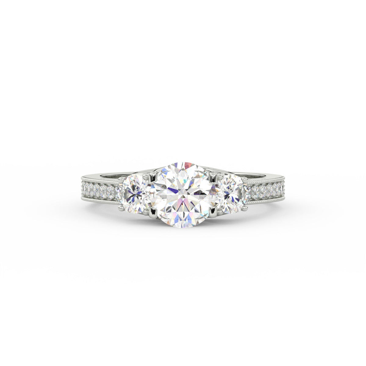 1.95Ct Round Cut Moissanite Women Engagement Wedding Ring 14K Yellow Gold Plated