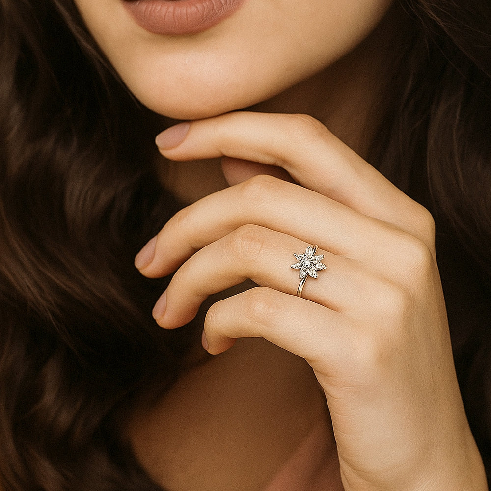 Frost Bloom Ring