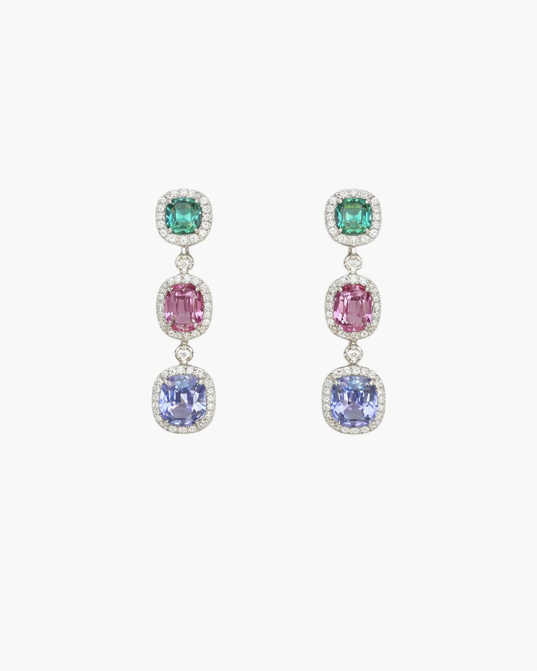 Coloured Stone Danglers