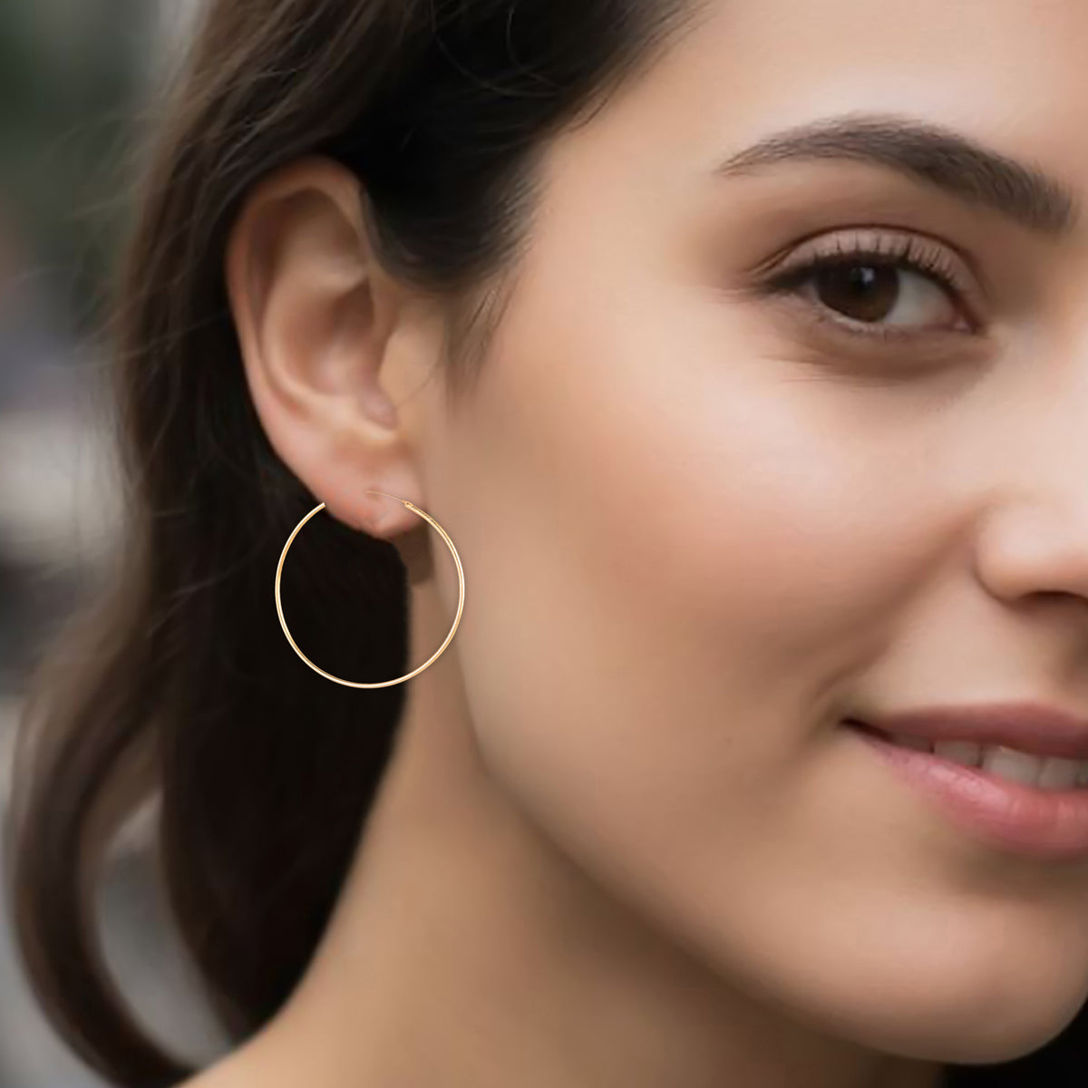 925 Sterling Silver Gold Plated Silver Hoop Earrings for Women | Stylish Hoop Jewelry | Elegant Gift