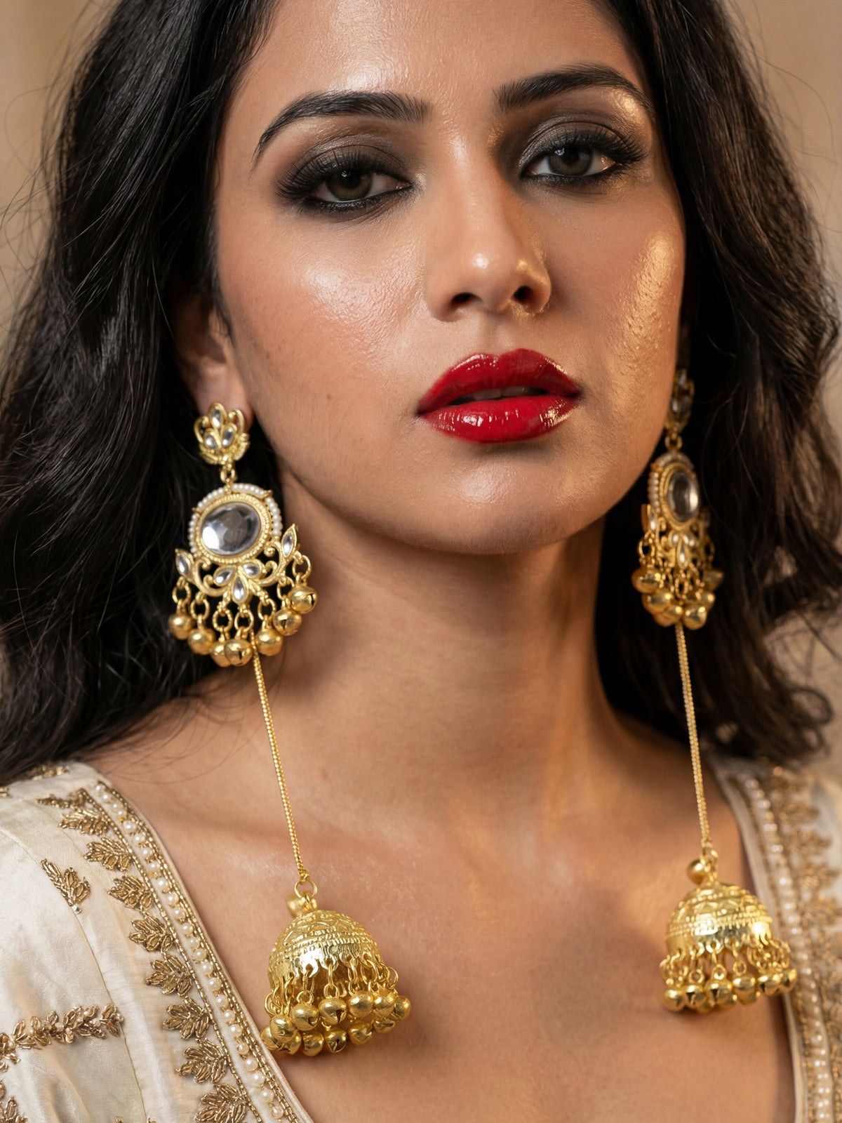 Kashmiri Jhumka Earrings for Women
