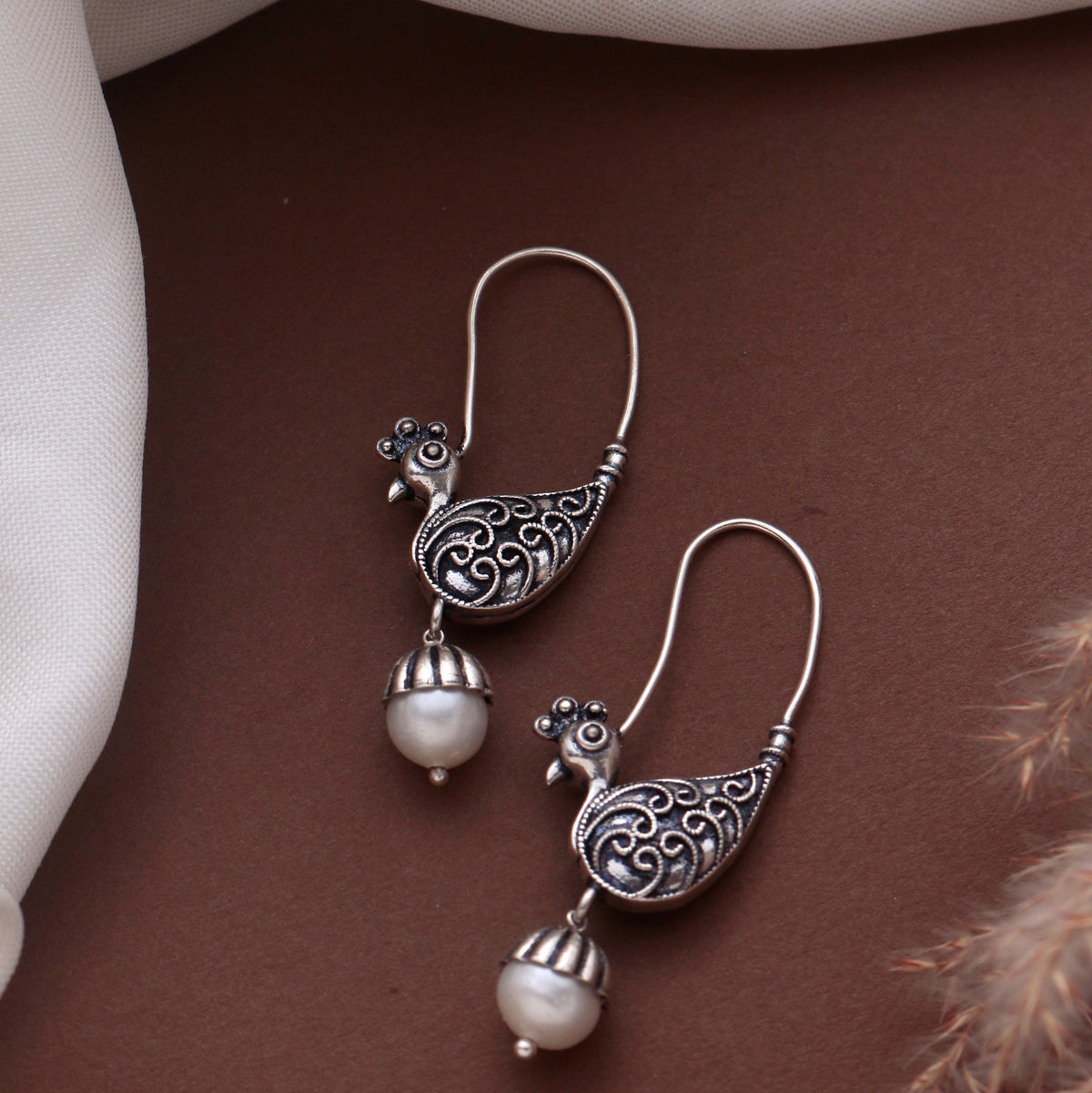 925 Sterling Silver Pearl Earrings for Women | Classic Cream Gemstone Jewelry | Elegant Handcrafted Gift
