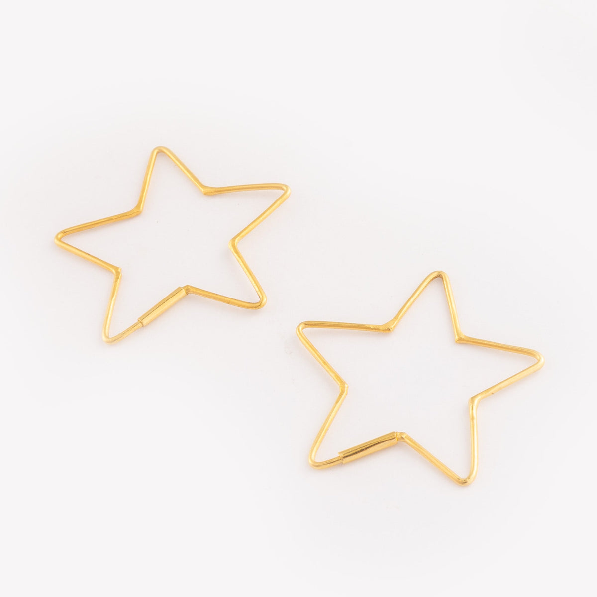 925 Sterling Silver Gold Plated Earrings for Women | Handmade Minimalist Jewelry | Lightweight |Elegant Everyday Wear Gift |1.6 gm | Size 3x3 cm |  1 Pair