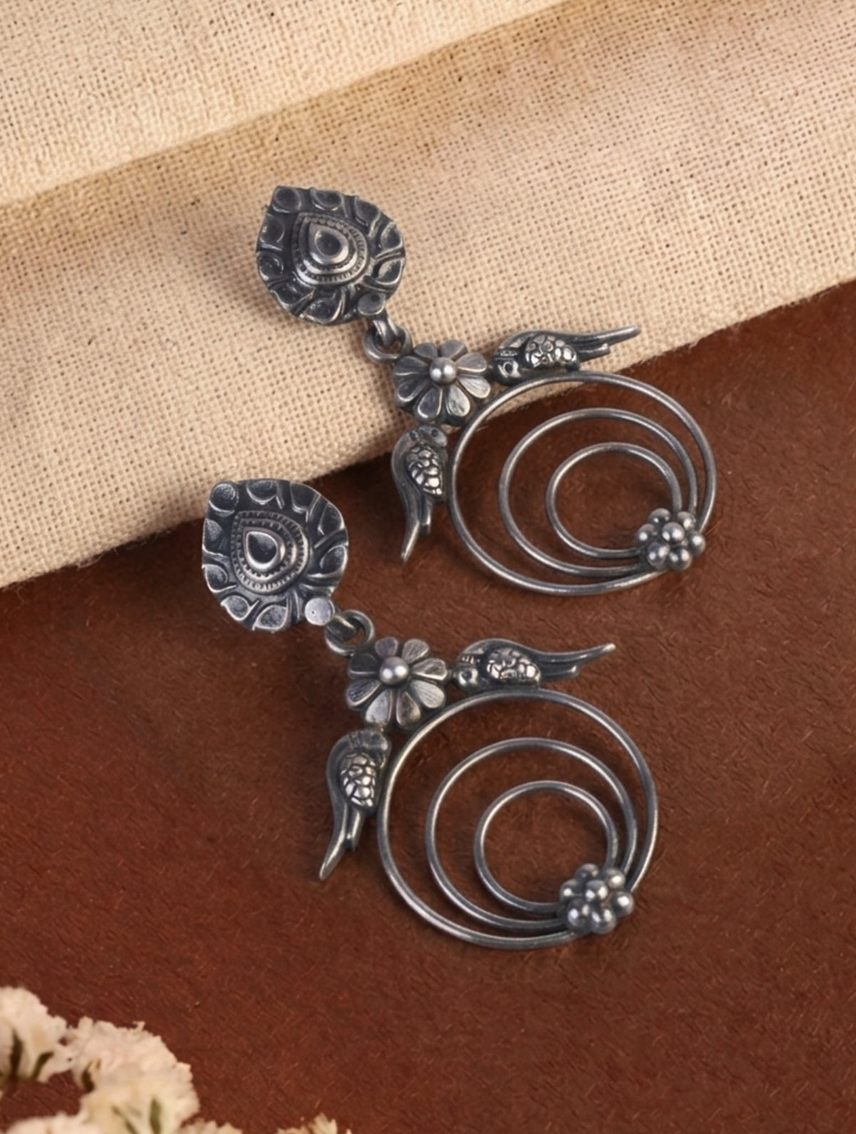 925 Sterling Silver Earrings for Women | Handmade Silver Jewelry | Elegant Daily Wear Gift