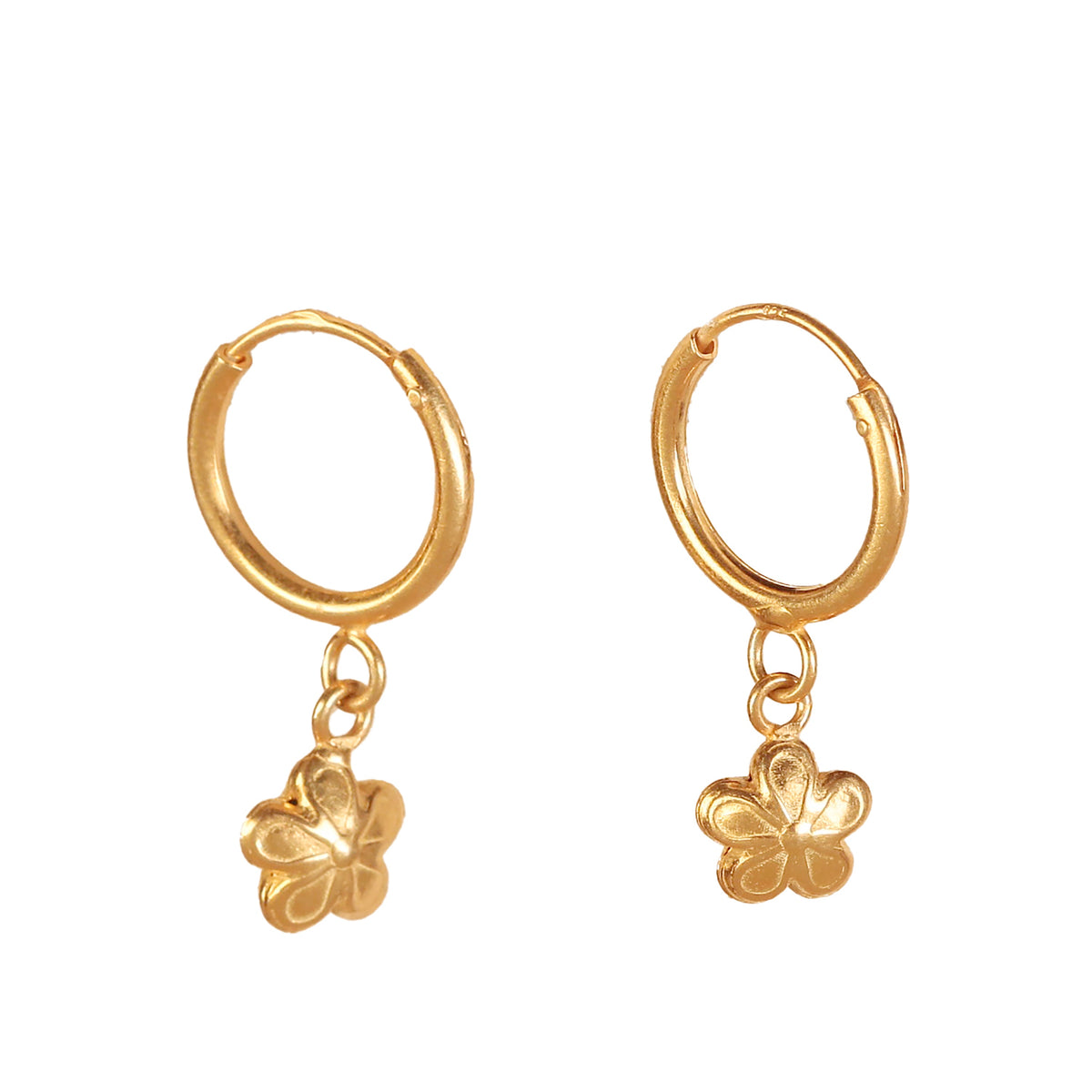 925 Sterling Silver Gold Plated Silver Hoop Earrings for Women | Classic Hoop Jewelry | Elegant Everyday Gift