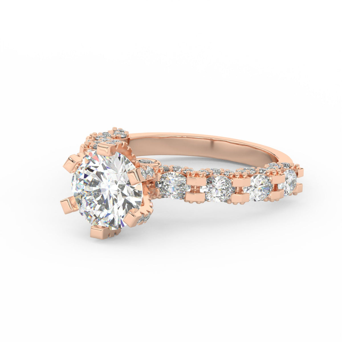 4Ct Round Cut Moissanite Women's Wedding Engagement Ring 14K Yellow Gold Plated