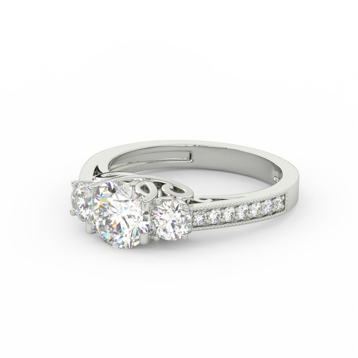 1.95Ct Round Cut Moissanite Women Engagement Wedding Ring 14K Yellow Gold Plated
