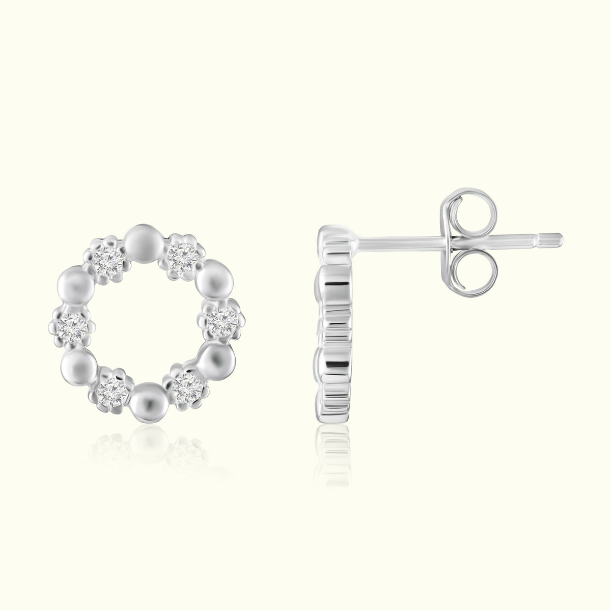 Moonbeam Silver Studs