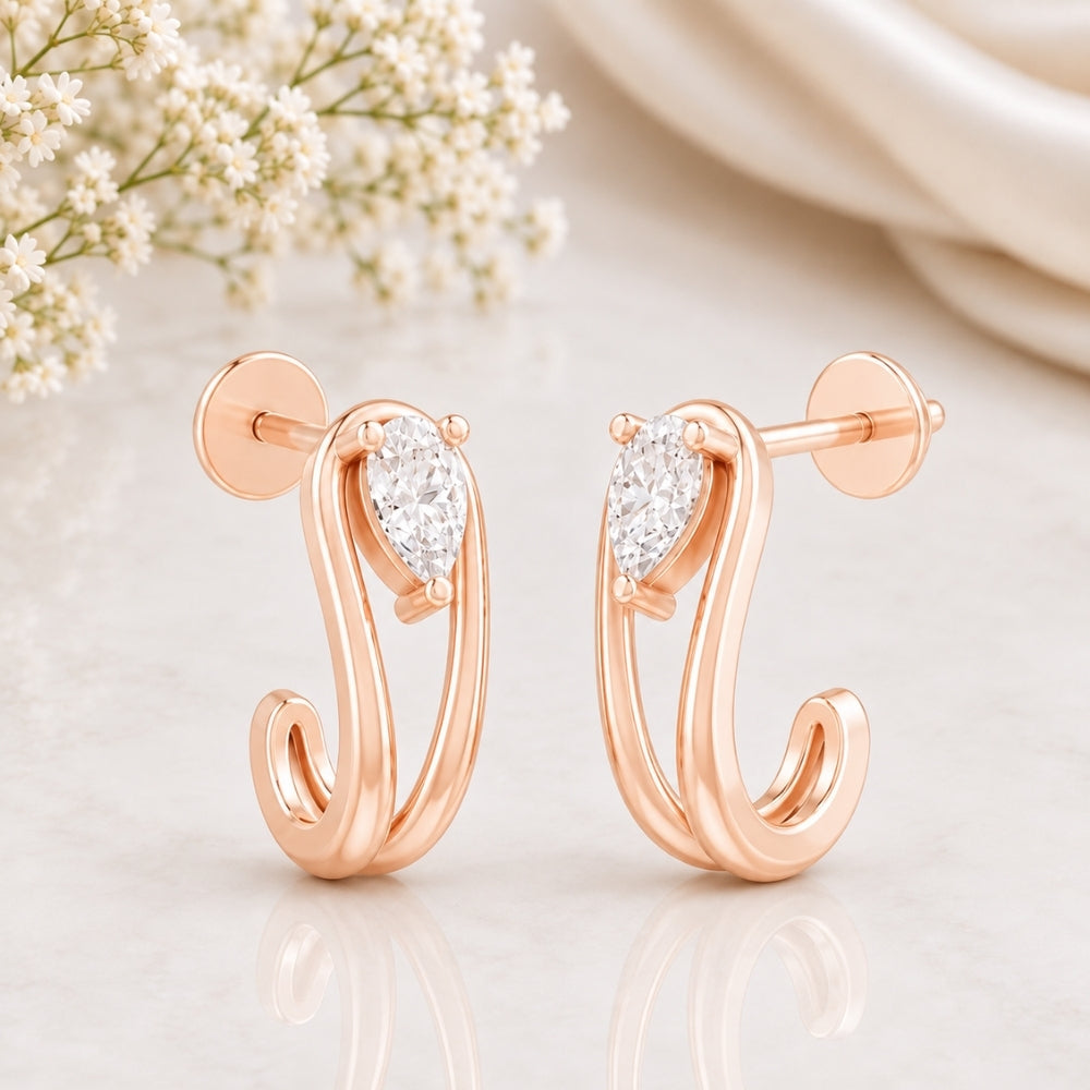 MAIRA Elara Pear Drop 925 Sterling Silver Earrings
