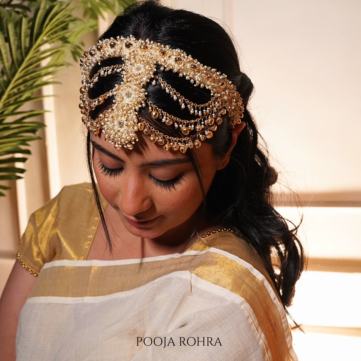 Lehriya Headband handcrafted by Label Pooja Rohra