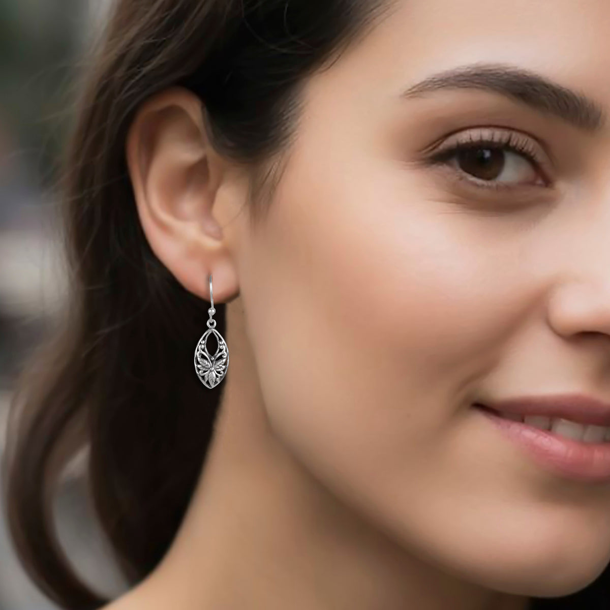925 Sterling Silver Everyday Silver Earrings for Women | Authentic Silver Jewelry | Handcrafted Elegant Gift