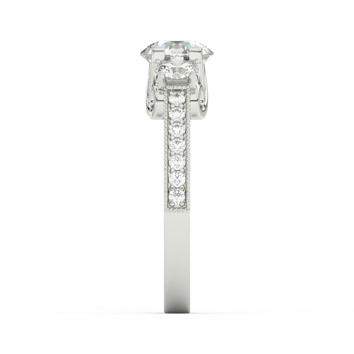 1.95Ct Round Cut Moissanite Women Engagement Wedding Ring 14K Yellow Gold Plated