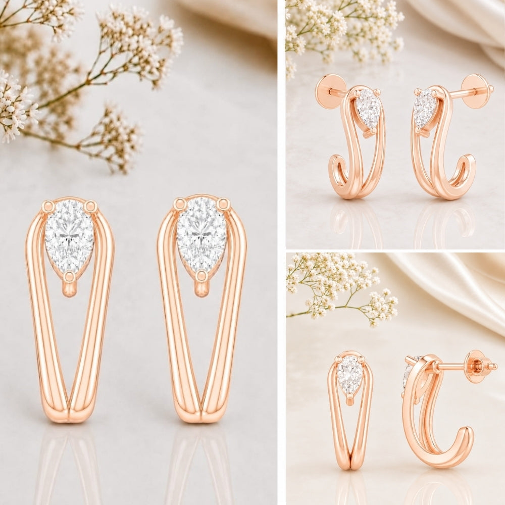 MAIRA Elara Pear Drop 925 Sterling Silver Earrings