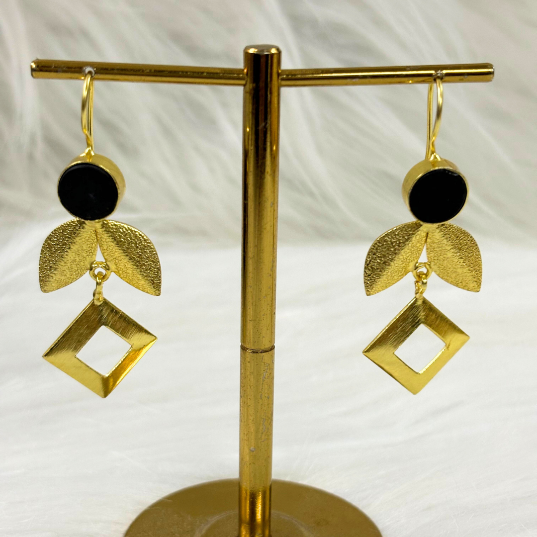 Gold Plated Leaf Earrings