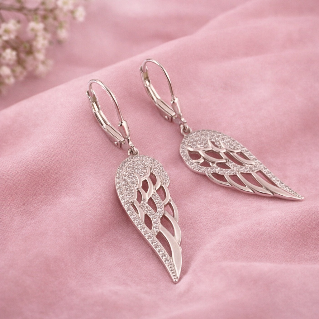 Fairy Wings Sterling Silver Earrings