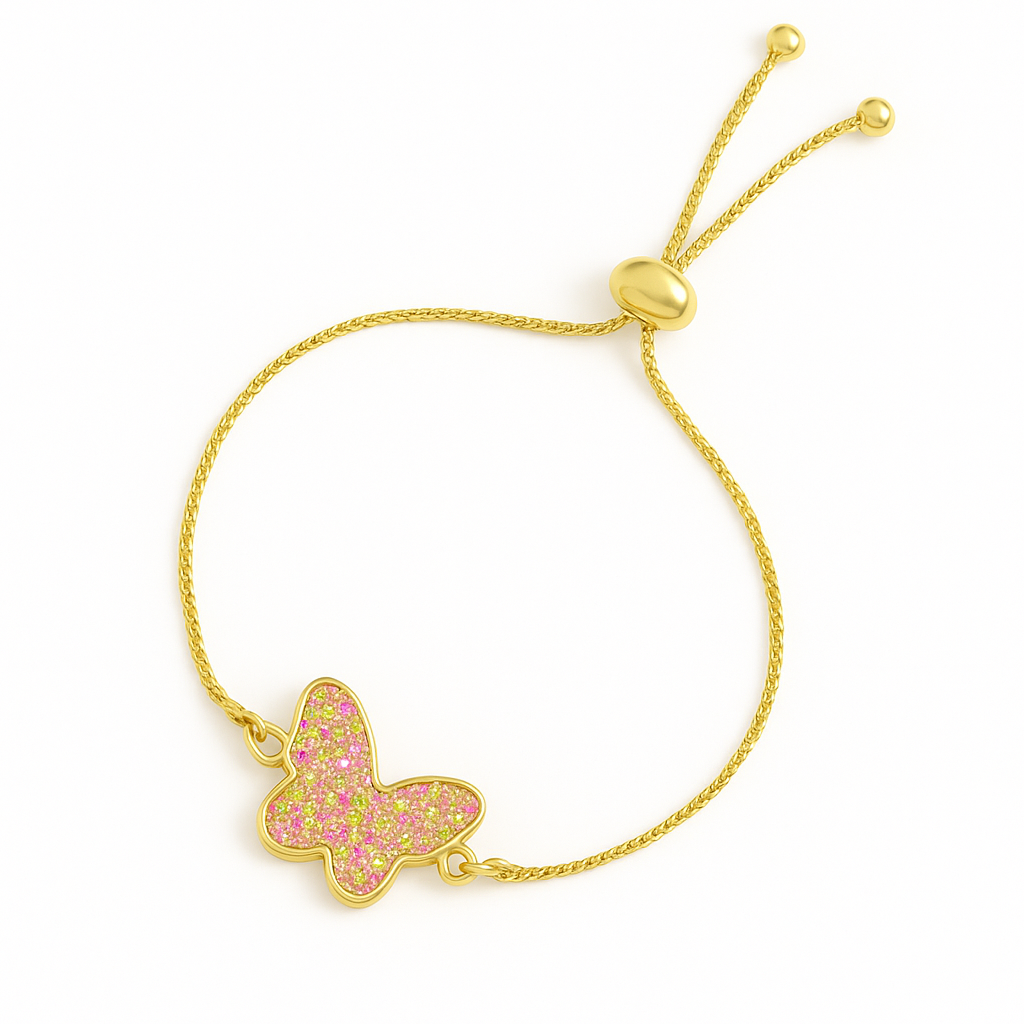 Gold-Plated Butterfly Bracelet