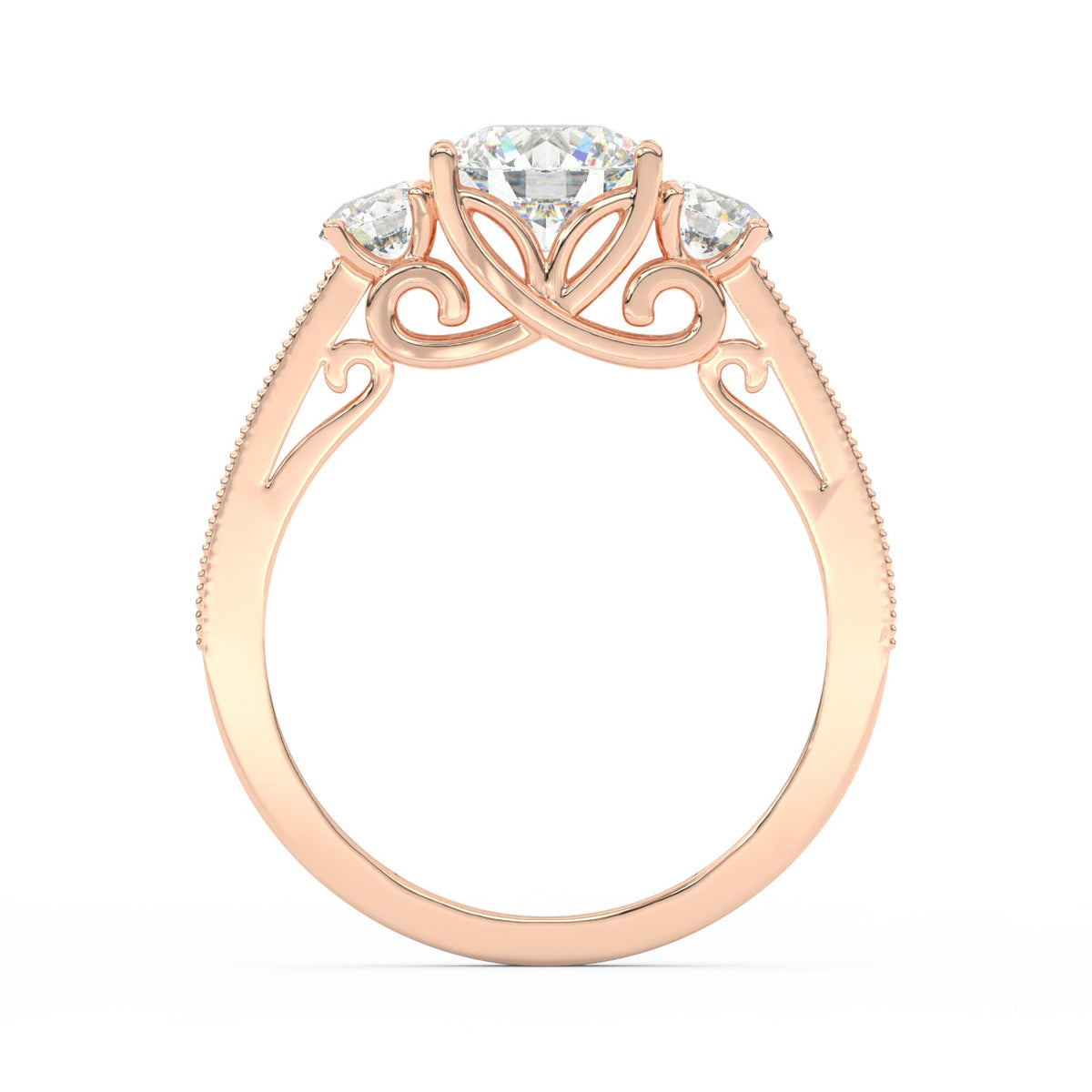 1.95Ct Round Cut Moissanite Women Engagement Wedding Ring 14K Yellow Gold Plated