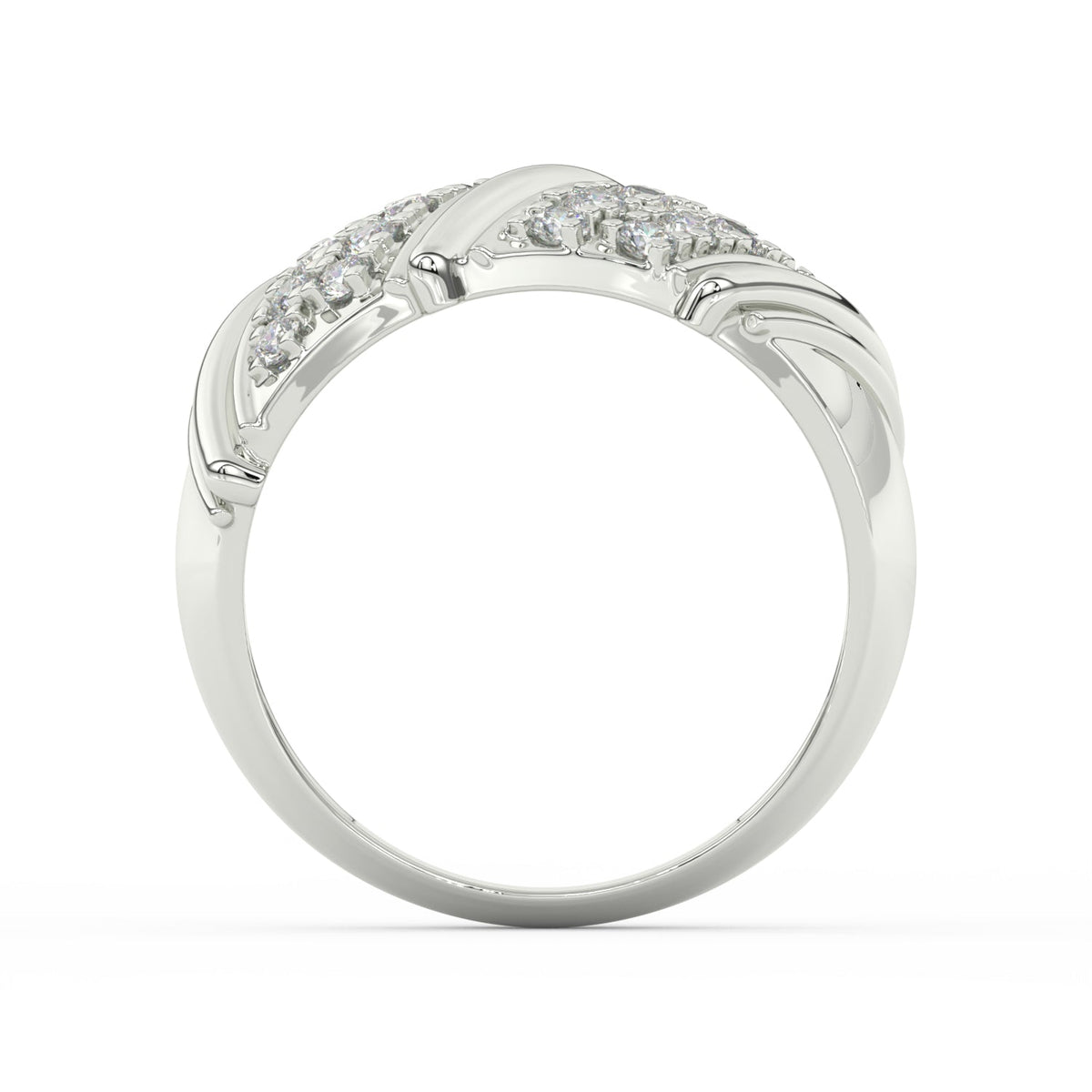 1Ct Round Cut Moissanite Men Cluster Wedding Band Ring 14K Yellow Gold Plated