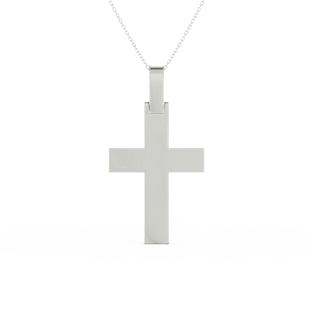 3Ct Round Moissanite Men Cross Pendant 14K Yellow Gold Plated