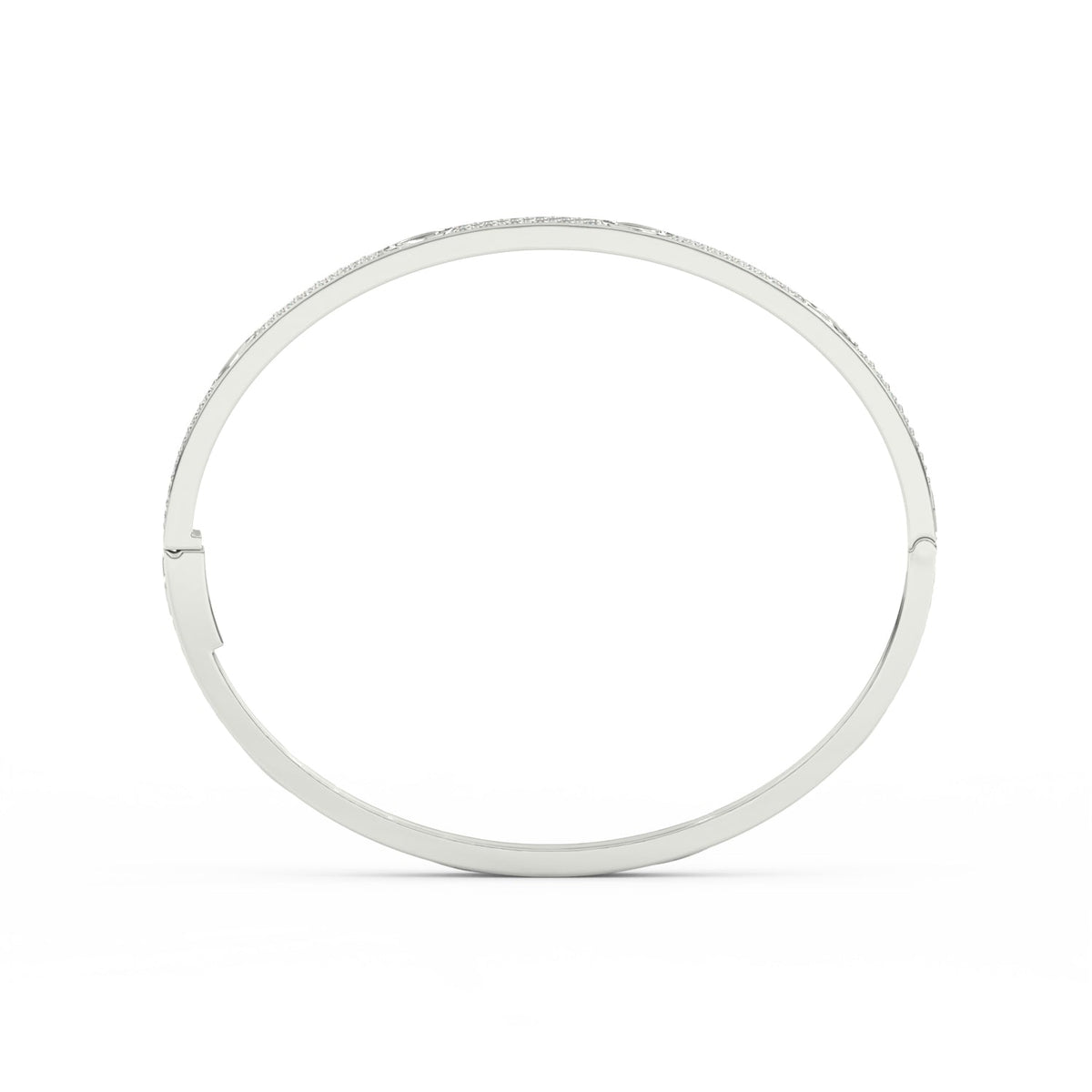 6.80 Ct Round Cut Moissanite Pave Set Cartier Bangle 14K Yellow Gold Plated