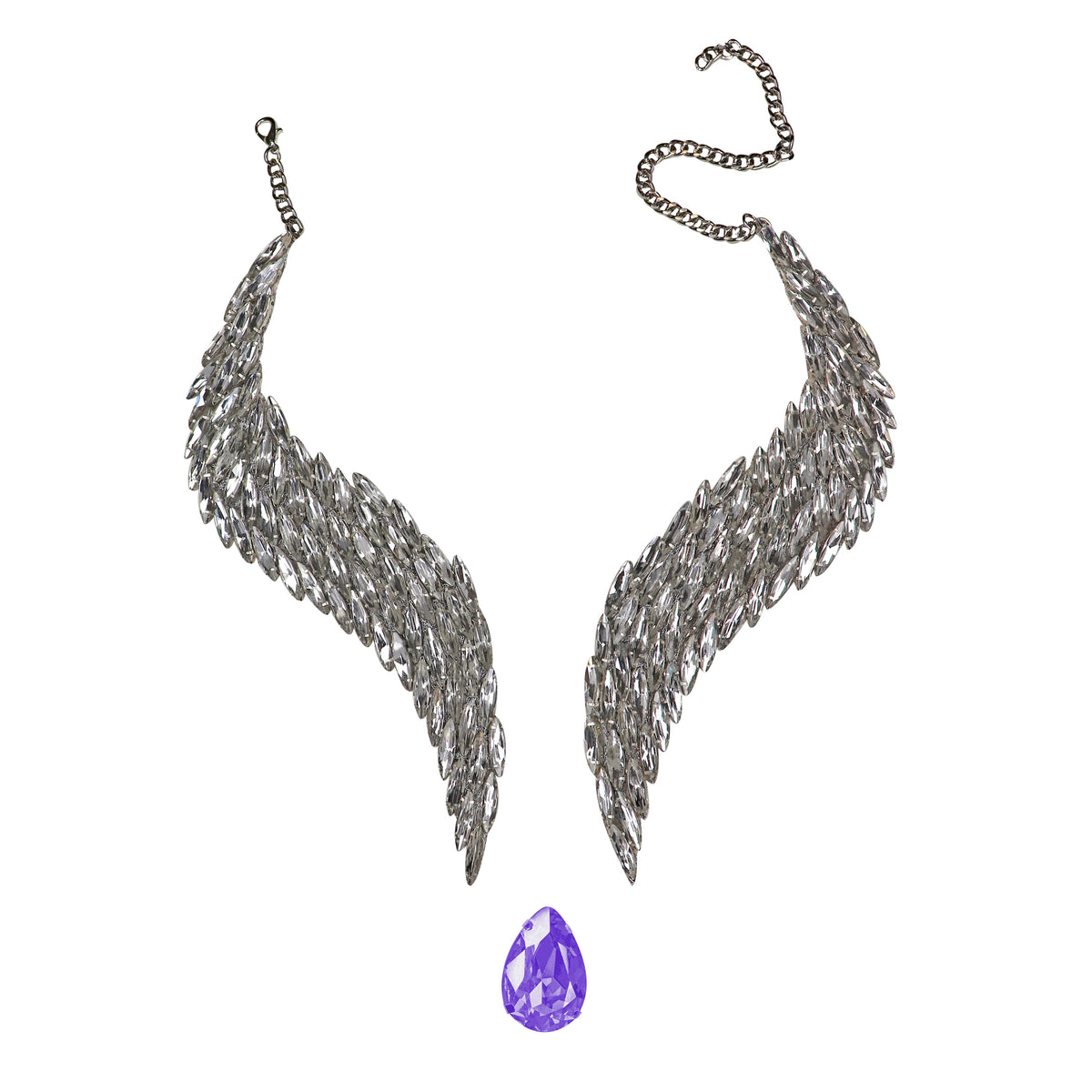 Celestial Flight: The Floating Pendant in Lilac