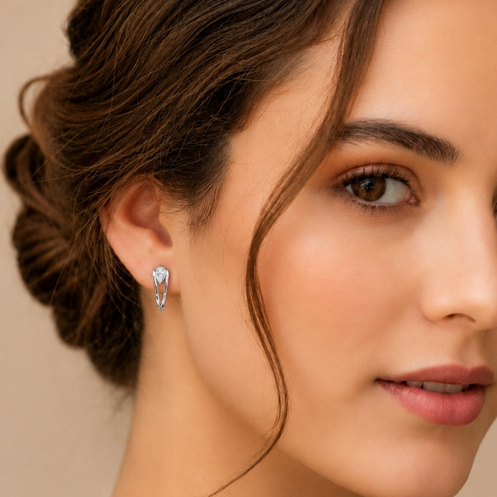 MAIRA Elara Pear Drop 925 Sterling Silver Earrings
