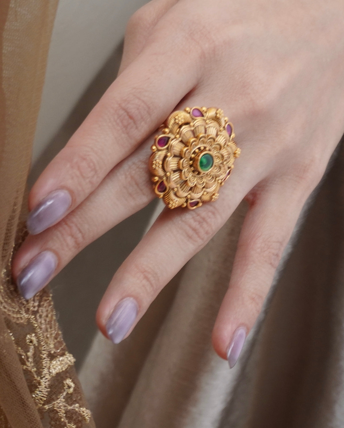 Maya Ethnic Temple Ring