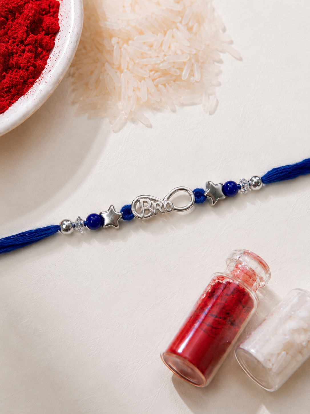 925 Silver Bro Infinity Rakhi for Brother | House of Diana