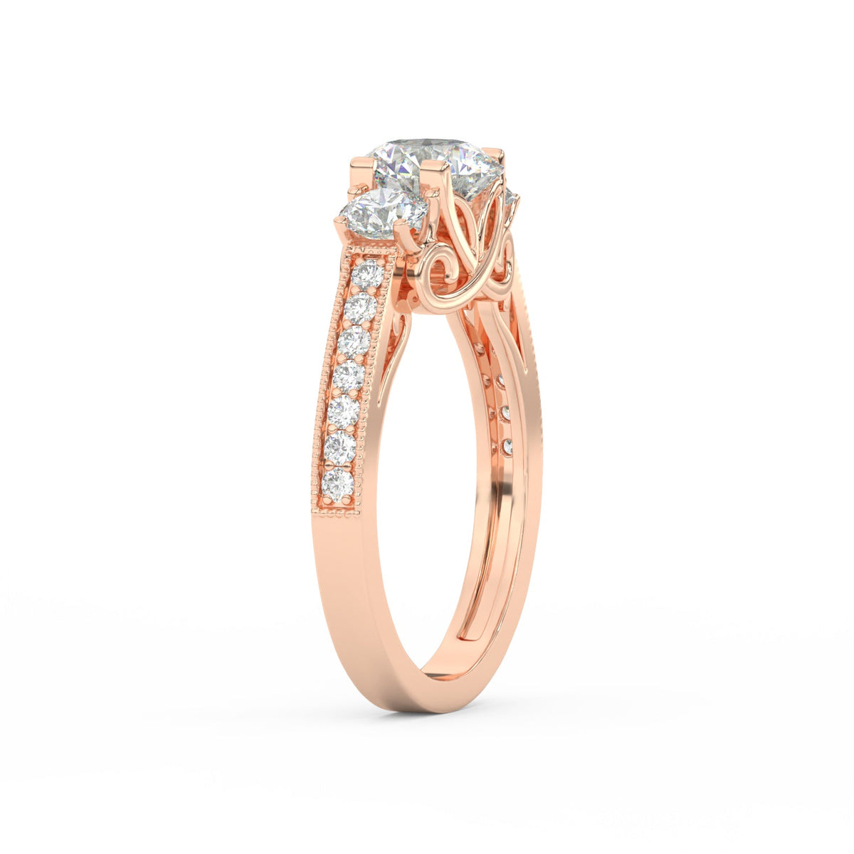 1.95Ct Round Cut Moissanite Women Engagement Wedding Ring 14K Yellow Gold Plated