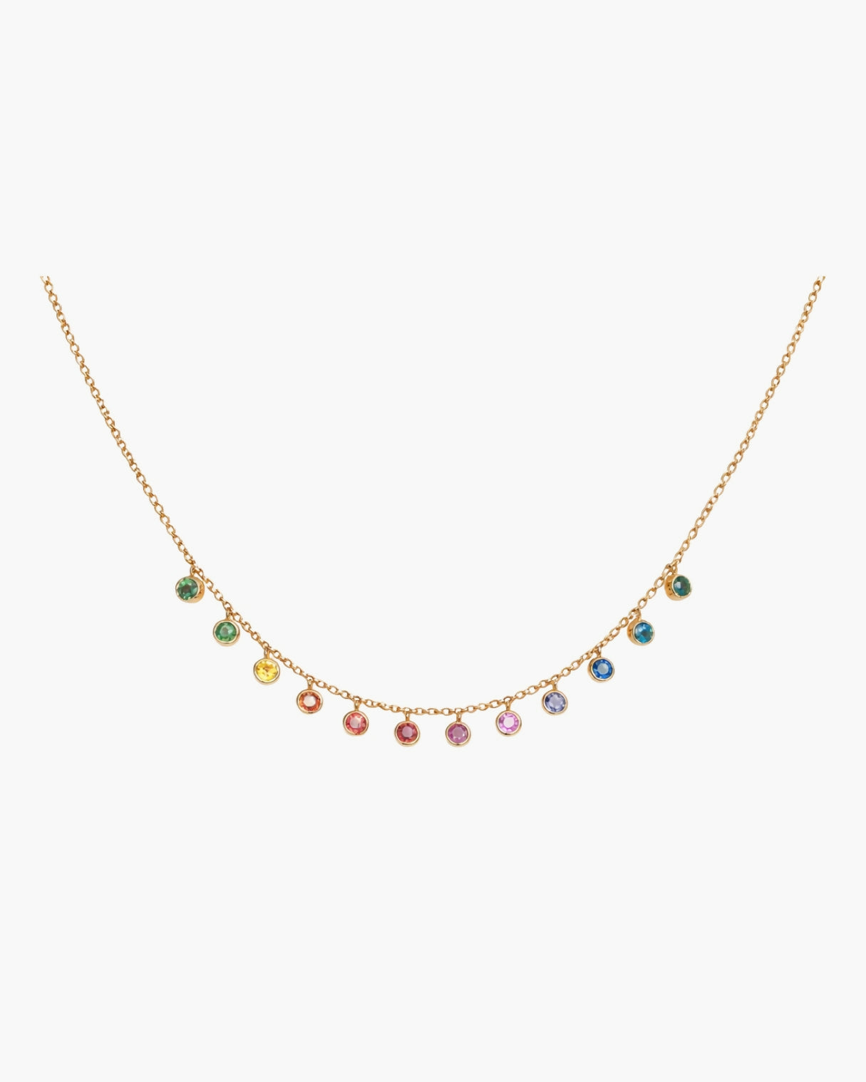 Rainbow Drops Necklace