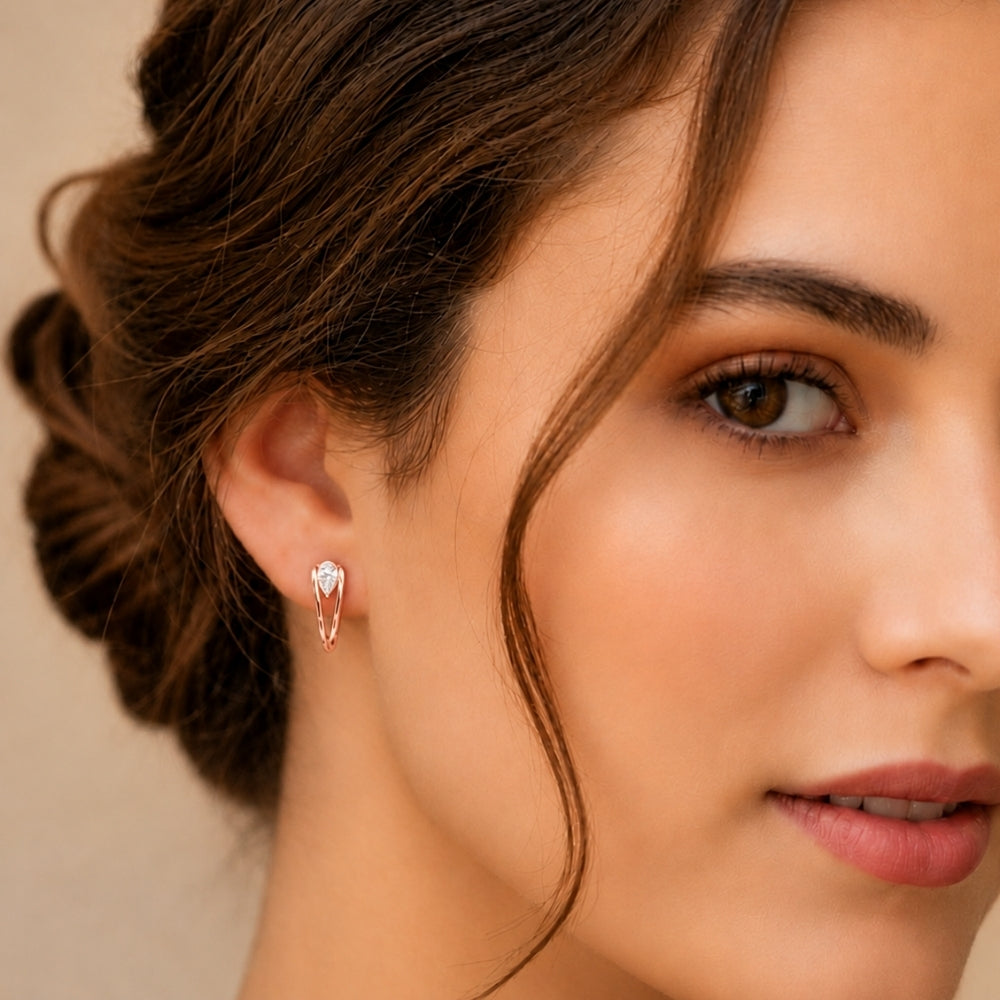 MAIRA Elara Pear Drop 925 Sterling Silver Earrings