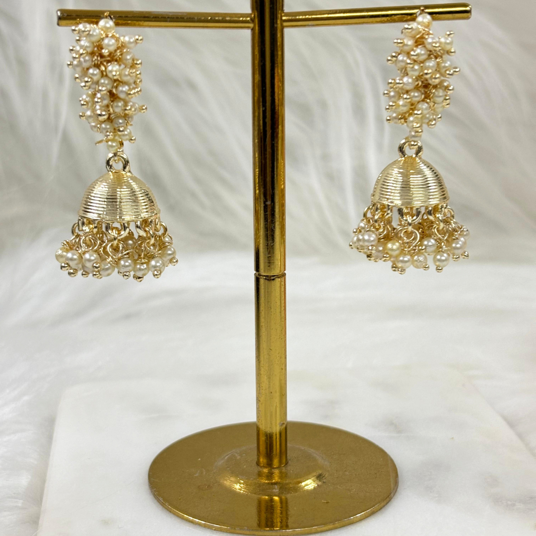 Gold Plated Jhumka Earrings