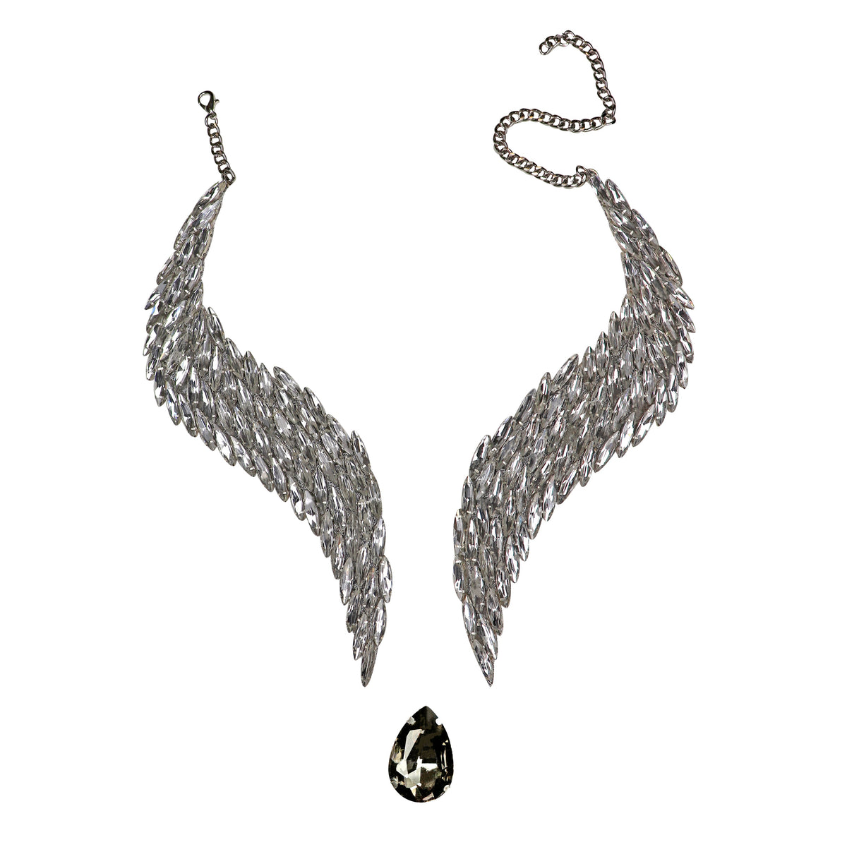 Celestial Flight: The Floating Pendant in Gray