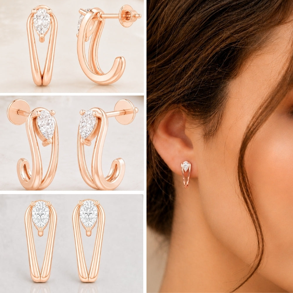MAIRA Elara Pear Drop 925 Sterling Silver Earrings
